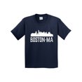 thumbnail image 1 of Inktastic Boston Massachussetts Skyline Youth T-Shirt, 1 of 5