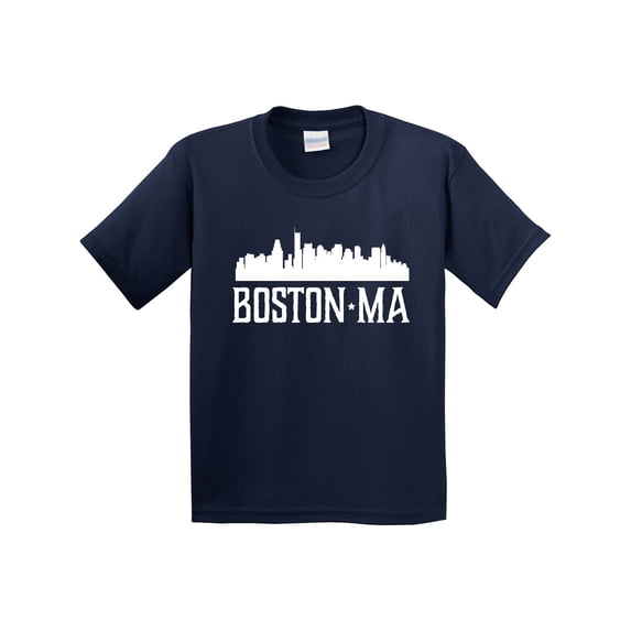 Inktastic Boston Massachussetts Skyline Youth T-Shirt