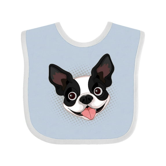 Inktastic Boston Terrier Dog Boys or Girls Baby Bib