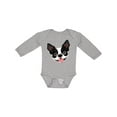 thumbnail image 1 of Inktastic Boston Terrier Dog Gift Boys or Girls Long Sleeve Baby Bodysuit, 1 of 5