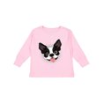 thumbnail image 1 of Inktastic Boston Terrier Dog Gift Boys or Girls Long Sleeve Toddler T-Shirt, 1 of 5