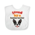 thumbnail image 1 of Inktastic Boston Terrier Dog Gift Girls Baby Bib, 1 of 4