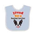 thumbnail image 1 of Inktastic Boston Terrier Dog Gift Girls Baby Bib, 1 of 4