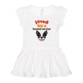 thumbnail image 1 of Inktastic Boston Terrier Dog Gift Girls Toddler Dress, 1 of 5