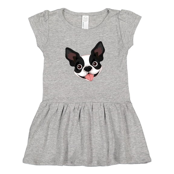 Inktastic Boston Terrier Dog Gift Girls Toddler Dress