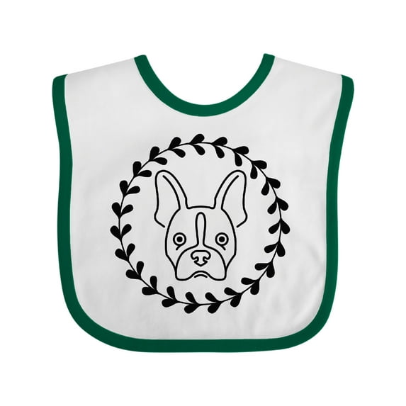 Inktastic Boston Terrier Dog Gift Idea Girls Baby Bib