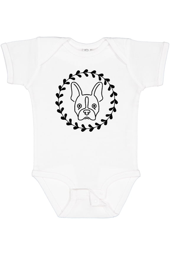 Boston Terrier Dog Gift Idea Girls Baby Bodysuit