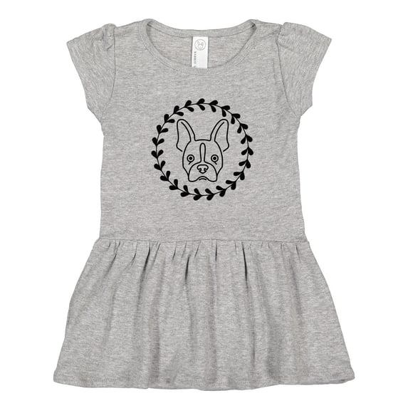 Inktastic Boston Terrier Dog Gift Idea Girls Toddler Dress