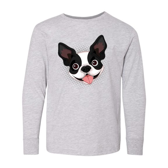 Inktastic Boston Terrier Dog Gift Long Sleeve Youth T-Shirt