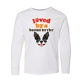 thumbnail image 1 of Inktastic Boston Terrier Dog Gift Long Sleeve Youth T-Shirt, 1 of 5