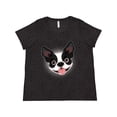 thumbnail image 1 of Inktastic Boston Terrier Dog Gift Women's Plus Size T-Shirt, 1 of 5