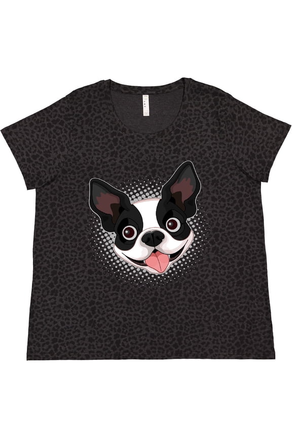 Boston Terrier Dog Gift Women's Plus Size T-Shirt