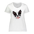 thumbnail image 1 of Inktastic Boston Terrier Dog Gift Women's Plus Size T-Shirt, 1 of 5