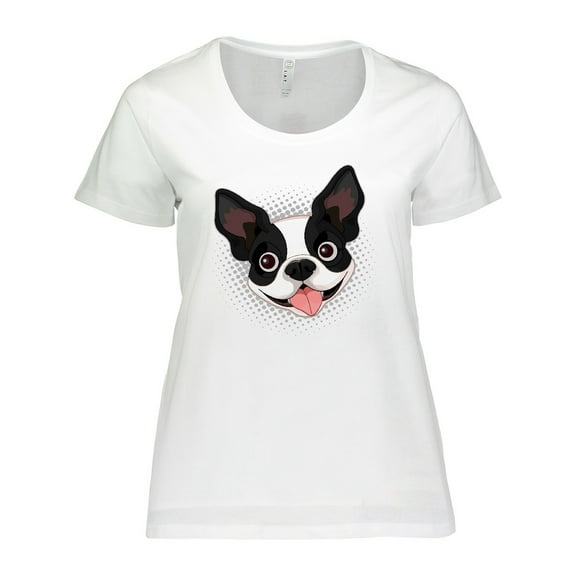 Inktastic Boston Terrier Dog Gift Women's Plus Size T-Shirt