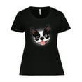 thumbnail image 1 of Inktastic Boston Terrier Dog Gift Women's Plus Size T-Shirt, 1 of 5