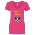 thumbnail image 1 of Inktastic Boston Terrier Dog Women's V-Neck T-Shirt, 1 of 5