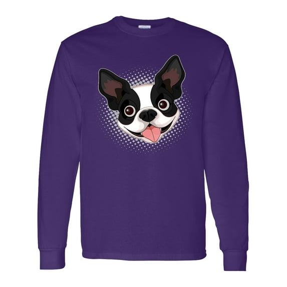 Inktastic Boston Terrier Dog Long Sleeve T-Shirt