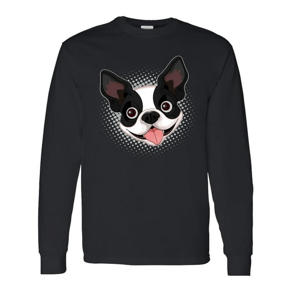 Inktastic Boston Terrier Dog Long Sleeve T-Shirt