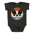 thumbnail image 1 of Inktastic Boston Terrier Dog Retro Sunset Boys or Girls Baby Bodysuit, 1 of 5