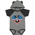 thumbnail image 1 of Inktastic Boston Terrier Dog US Flag July 4th Boys or Girls Baby Bodysuit, 1 of 5
