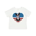 thumbnail image 1 of Inktastic Boston Terrier Dog US Flag July 4th Boys or Girls Toddler T-Shirt, 1 of 5