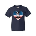 thumbnail image 1 of Inktastic Boston Terrier Dog US Flag July 4th Youth T-Shirt, 1 of 5