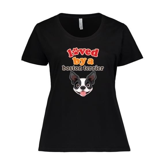 Inktastic Boston Terrier Dog Women's Plus Size T-Shirt