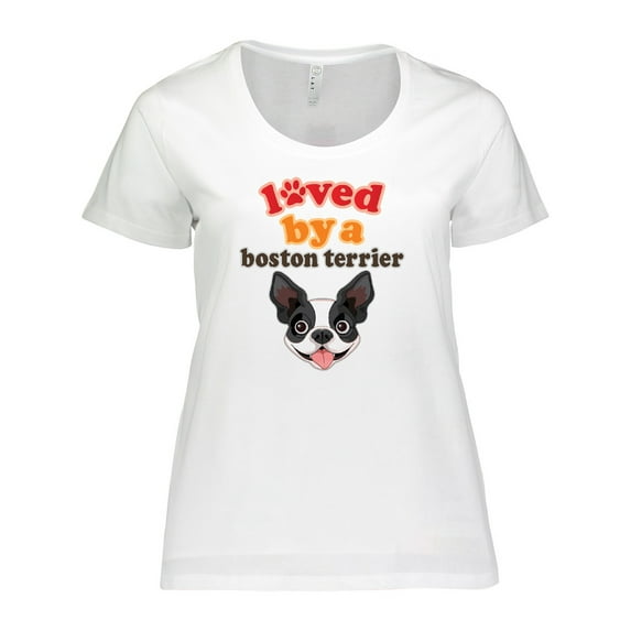Inktastic Boston Terrier Dog Women's Plus Size T-Shirt