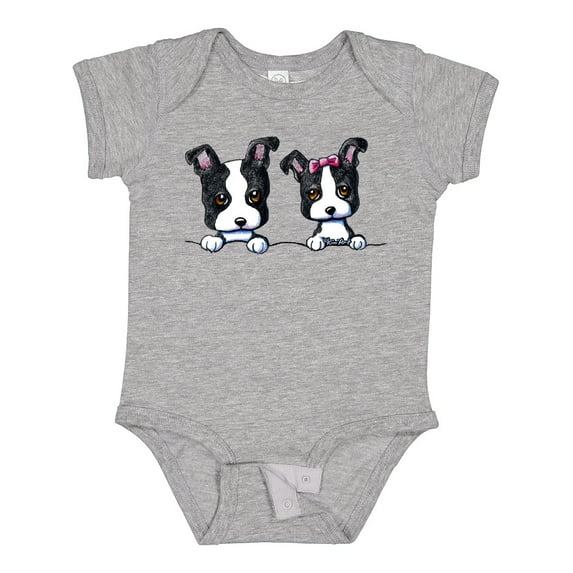 Inktastic Boston Terriers (dark Apparel) Boys or Girls Baby Bodysuit