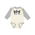thumbnail image 1 of Inktastic Boston Terriers (dark Apparel) Boys or Girls Long Sleeve Baby Bodysuit, 1 of 5