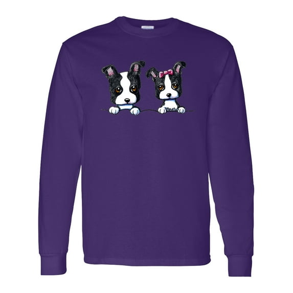 Inktastic Boston Terriers (dark Apparel) Long Sleeve T-Shirt