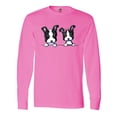 thumbnail image 1 of Inktastic Boston Terriers (dark Apparel) Long Sleeve T-Shirt, 1 of 5