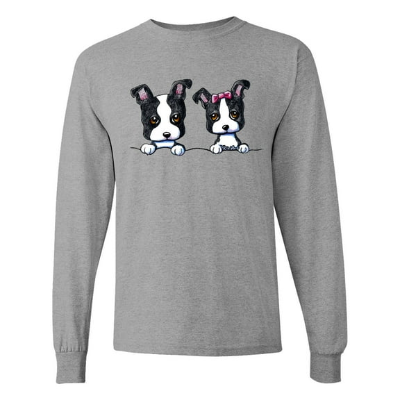 Inktastic Boston Terriers (dark Apparel) Long Sleeve T-Shirt
