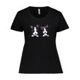 thumbnail image 1 of Inktastic Boston Terriers (dark Apparel) Women's Plus Size T-Shirt, 1 of 5