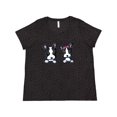thumbnail image 1 of Inktastic Boston Terriers (dark Apparel) Women's Plus Size T-Shirt, 1 of 5