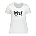 thumbnail image 1 of Inktastic Boston Terriers (dark Apparel) Women's Plus Size T-Shirt, 1 of 5