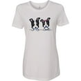 thumbnail image 1 of Inktastic Boston Terriers (dark Apparel) Women's T-Shirt, 1 of 5