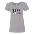 thumbnail image 1 of Inktastic Boston Terriers (dark Apparel) Women's T-Shirt, 1 of 5