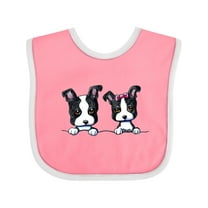 Inktastic Boston Terriers (dark Apparel) Boys or Girls Baby Bib