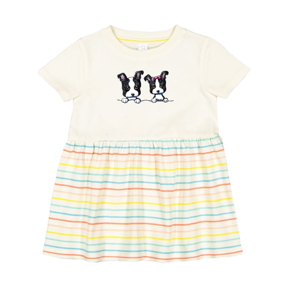 Inktastic Boston Terriers (dark Apparel) Girls Baby Dress