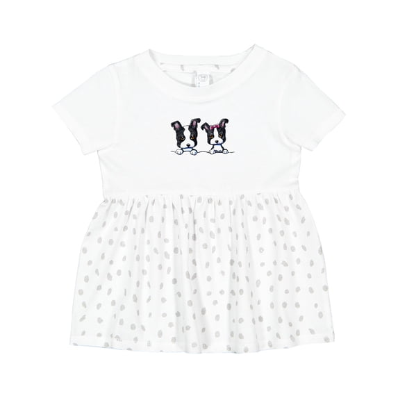 Inktastic Boston Terriers (dark Apparel) Girls Baby Dress