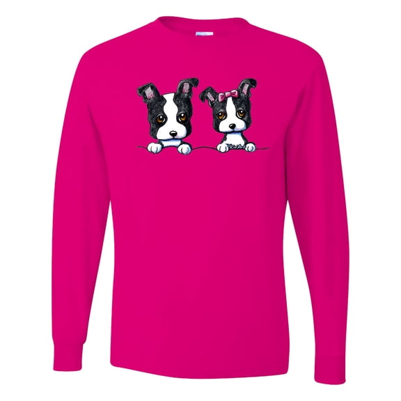 Inktastic Boston Terriers (dark Apparel) Long Sleeve T-Shirt