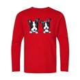 thumbnail image 1 of Inktastic Boston Terriers (dark Apparel) Long Sleeve Youth T-Shirt, 1 of 5