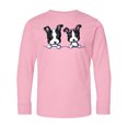 thumbnail image 1 of Inktastic Boston Terriers (dark Apparel) Long Sleeve Youth T-Shirt, 1 of 5