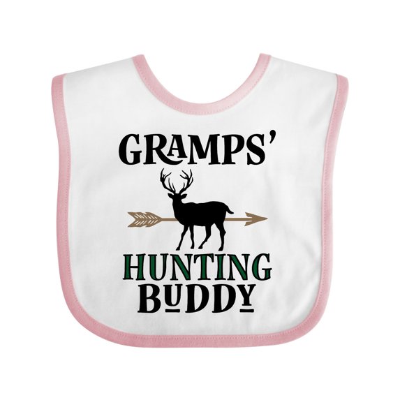 Inktastic Bow Hunter Gramps Hunting Buddy Boys Baby Bib
