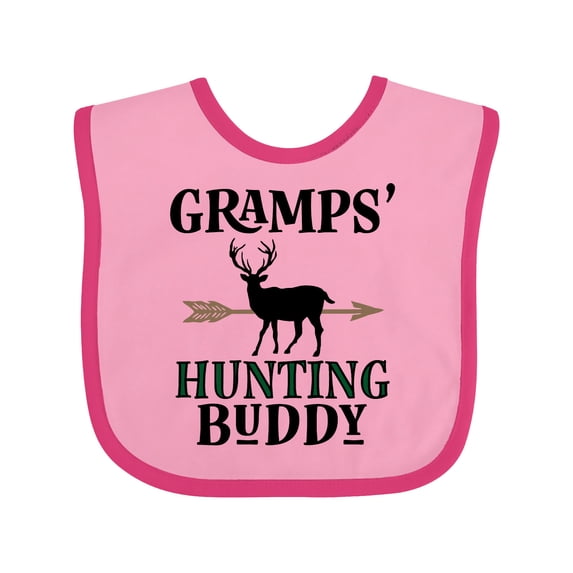 Inktastic Bow Hunter Gramps Hunting Buddy Boys Baby Bib