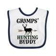 thumbnail image 1 of Inktastic Bow Hunter Gramps Hunting Buddy Boys Baby Bib, 1 of 4