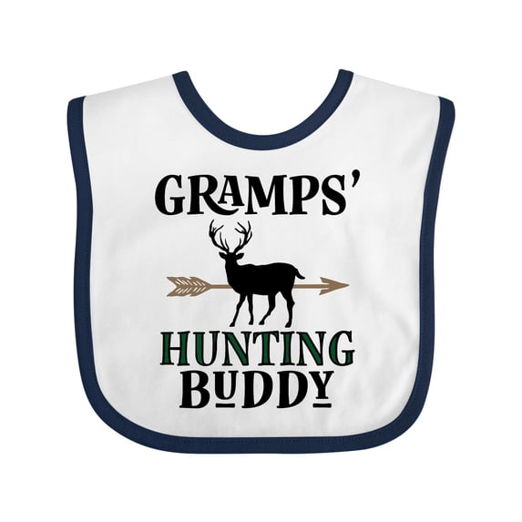 Inktastic Bow Hunter Gramps Hunting Buddy Boys Baby Bib