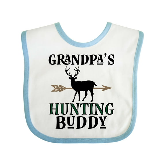 Inktastic Bow Hunter Grandpa Hunting Buddy Boys Baby Bib
