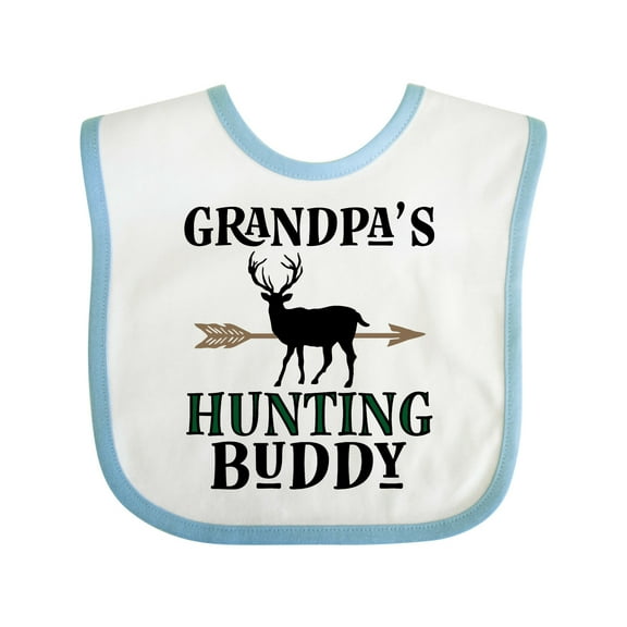 Inktastic Bow Hunter Grandpa Hunting Buddy Boys Baby Bib